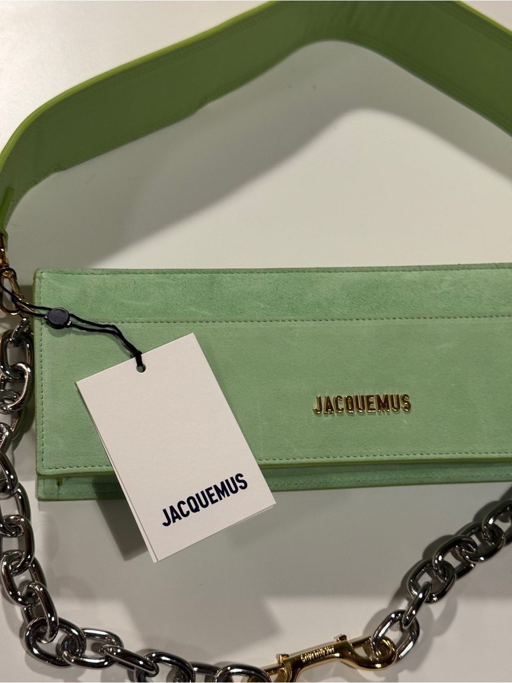 Jacquemus Le Ciuciu Suede Shoulder Bag in Green - Picture 3 of 14